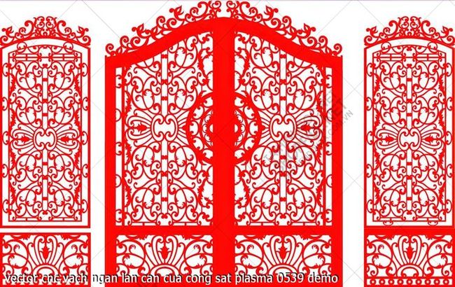 vector cnc vach ngan lan can cua cong sat plasma 0539